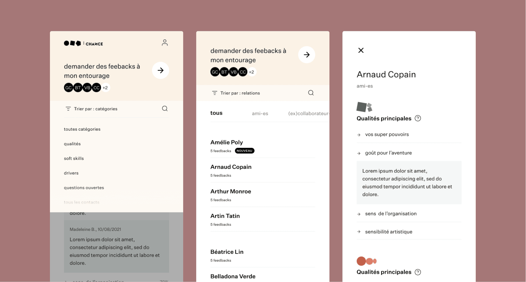 section width mockup