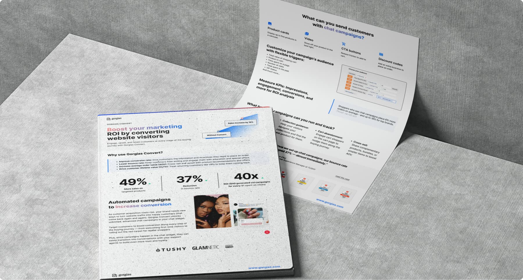 section width mockup