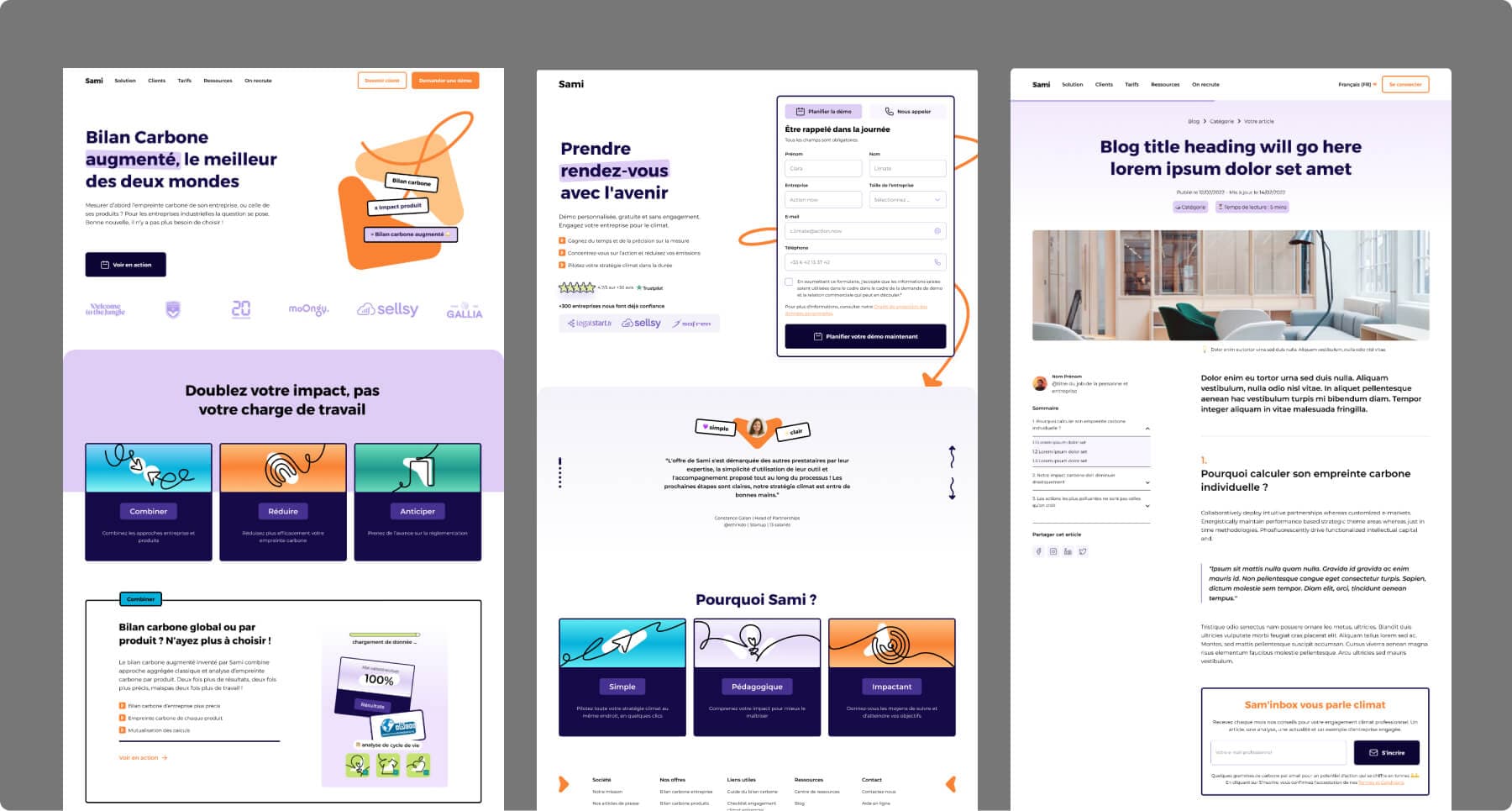 section width mockup